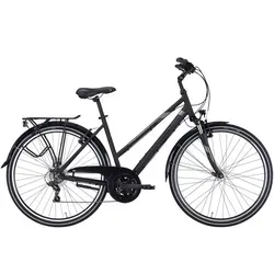 Pegasus Trekkingrad Pegasus Piazza 21 Damen Trapez schwarz 2026, 21 Gang Shimano Tourney RD-TY200, Kettenschaltung 55 cm