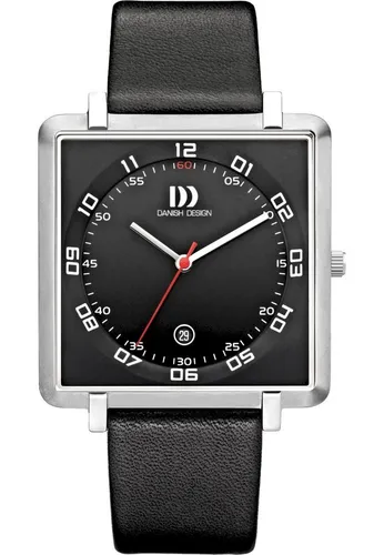 Danish Design Herren-Chronograph IQ13Q1059 - Schwarz - Elegante Herren-Armbanduhr mit präzisem Quarz-Uhrwerk, robustem Titan-Gehäuse und stylischem Lederarmband. Wasserdicht bis 3 ATM und ideal für den täglichen Einsatz.