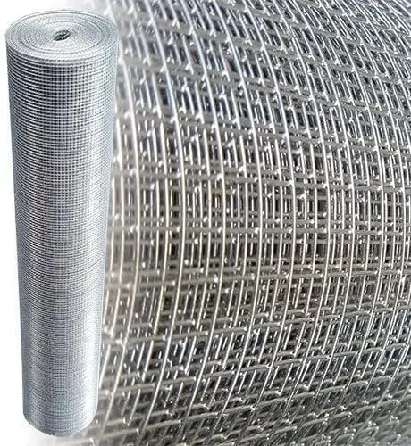 Garmix Volierendraht 6x6mm - Feuerverzinkter Drahtgitter Zaun - Maschendraht für Vogel- und Nagetiergehege, langlebig und sicher, ideal für Kleintiere und als vielseitige Rankhilfe.