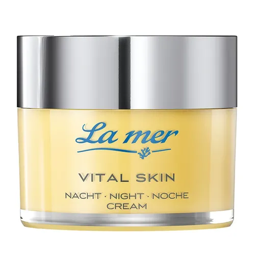 La mer Vital Skin Nachtcreme, 50ml - Regenerierende Nachtpflege für reife und trockene Haut, mit Meeresschlick-Extrakt und verkapseltem Vitamin C für ein erholtes Hautbild und Anti-Aging-Effekte.