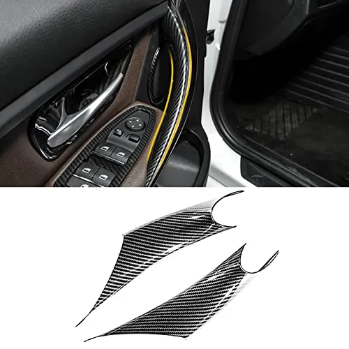 TTCR-II 2PCS Türgriff Innen Kompatibel Mit Türgriffe BMW 3er 4er F30/F31/F34/F80 320i,328i,330i,335i & F32/F33/F36 428i,435i,Türgriffabdeckungen für die Fahrerseite und die Beifahrertür(Kohlefaser)