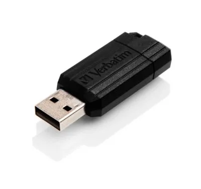 Verbatim PinStripe USB-Stick 32GB - Ultra-leicht und handlich, ideal für Datensicherung und Transport mit Schiebemechanismus
