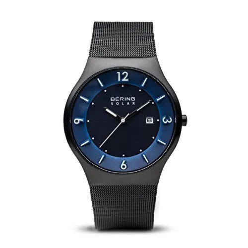 BERING Herren Uhr Solar Movement - Stilvolle Solar Kollektion mit Saphirglas - Armbanduhren für Herren mit innovativem Solar Movement, kratzfestem Saphirglas und edlem Edelstahl-Gehäuse – perfekt für modebewusste Männer!