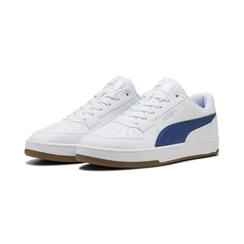 PUMA Unisex Caven 2.0 Sneaker - White Clyde Royal Gum, 44 EU - Herren-Sneaker mit stilvollem PUMA Formstrip, geschichteter Gummi-Zwischensohle und markanten Branding-Details für einen trendigen Look.
