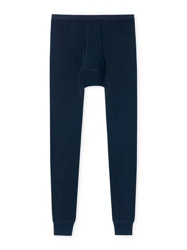 Schiesser Herren Lange Unterhose mit Eingriff - Feinripp Unterwäsche in Navy - Herren-Slips aus der Original Classics Serie, besonders komfortabel ohne störende Seitennähte und mit Webgummibund, kochfest in bequemer Feinripp-Qualität.