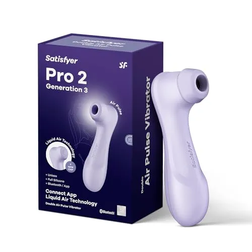 Satisfyer Pro 2 Generation 3 Vibrator mit Connect APP | Liquid-Air-Technologie | Leise Starke Klitoris-Stimulation | Druckwellenvibrator mit Vibrationen | Sex-Spielzeug Geschenk für Frauen | Dildo