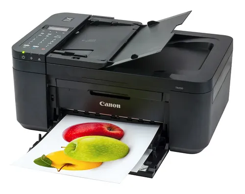 Canon PIXMA TR4550 Farbtintenstrahl Drucker - Multifunktionsgerät für A4 mit Farbdruck, Scanner, Kopierer und Fax. Hohe Produktivität durch Duplexdruck und 20-Blatt-ADF.