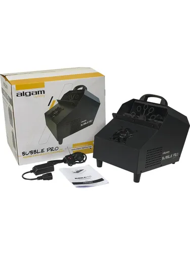 ALGAM LIGHTING - BUBBLE PRO 50 W Seifenblasenmaschine - Seifenblasenmaschinen mit 2 l Fassungsvermögen, ideal für Partys und Events, inklusive HF-Fernbedienung für einfachen Betrieb.