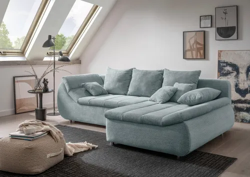 Home affaire Ecksofa Imola, bequem, aktuelle Steppung im Sitz, L-Form, Breite 270cm, wahlweise mit Bettfunktion