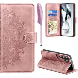 Samsung Galaxy S24 Ultra Wallet Flip Lederhülle in Rosa - Stylische Handyhülle aus hochwertigem Leder, ideal für den Schutz und die Aufbewahrung von Karten. Perfekt für Frauen und Erwachsene, die Wert auf Design und Funktionalität legen.