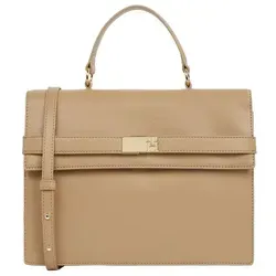 Tommy Hilfiger Heritage Handtasche 30.5 cm braun - Elegante Handtasche aus wetterbeständigem Polyurethan mit praktischem Steckverschluss und großzügigem Reißverschlussfach. Ideal für stilvolle Alltagslooks und optimalen Stauraum.