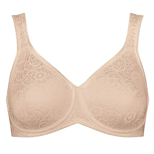 Triumph Lovely Minimizer W - Minimizer BH (90 C Nude Beige) - Funktionsunterwäsche, stylischer Minimizer-BH für größere Oberweiten, der die Brust optisch verkleinert und sanft stützt – für ein schönes Dekolleté und maximalen Komfort.