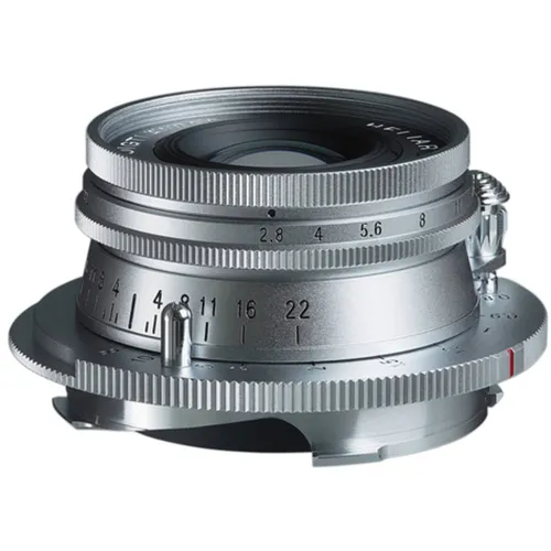 Voigtländer Heliar 2,8/40mm asph. Leica M silber - Hochwertiges Weitwinkelobjektiv - Objektiv für Leica M mit asphärischer Linse für brillante Bildqualität und kreative Weitwinkelaufnahmen.
