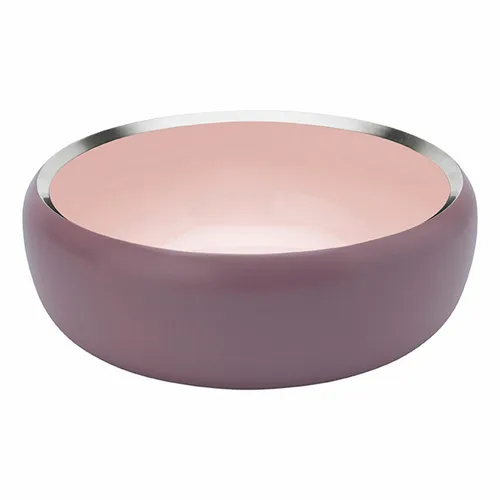 Stelton Ora Schale Ø22cm, staubrosa - Dekoschalen, elegantes Design von Daniel Debiasi & Federico Sandri, ideal als Obstschale oder dekorativer Blickfang in jedem Raum.