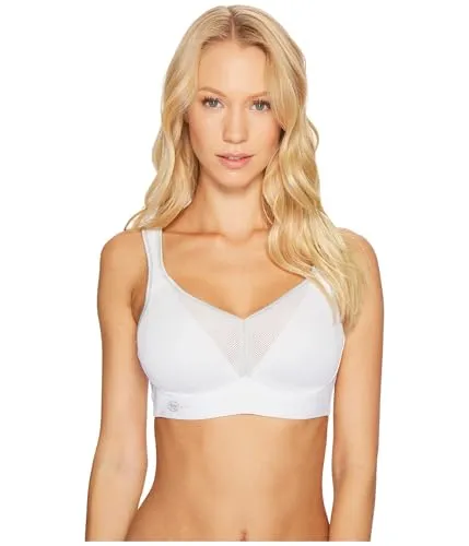 Sport-BH ANITA ACTIVE "Air Control Delta Pad" - Damen, Weiß, Gr. 70, Cup E - Funktionsunterwäsche mit doppelter Unterstützung durch Delta Pads, atmungsaktiv und ideal für intensive Sportarten wie Joggen oder Reiten.