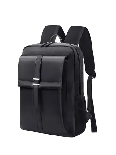Dobaly Laptop Rucksack Wasserdicht für Damen & Herren - Laptopfach Daypack für Arbeit Business Radfahren Reisen Schule(Schwarz, 17,3 Zoll)