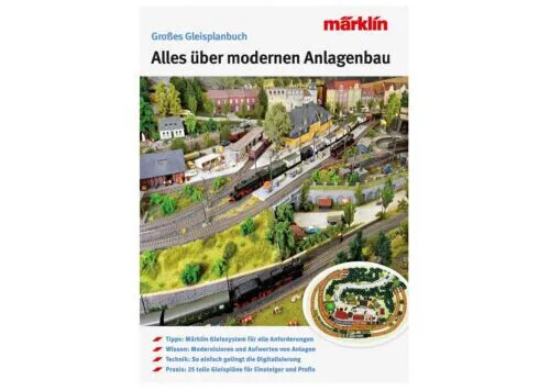 Märklin 03071 Gleisplanbuch – Deutsche Ausgabe - Gleisplanbuch für Modelleisenbahnen, ideal für kreative Planungen mit detaillierten Anleitungen und inspirierenden Layouts.