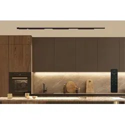 Easytrack Set Cooking Power 2 - Deckenbeleuchtung Schwarz Matt - Elegante dreiflammige Deckenbeleuchtung für die Küche, mit stufenlos einstellbarer Lichtfarbe von Warm- bis Kaltweiß. Werkzeugfreie Montage und moderne Steuerung per App oder Funk.