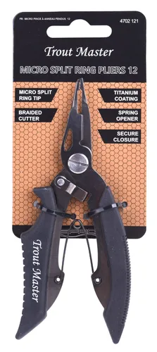 Spro Trout Master Micro Split Ring Pliers 12 Srengring Löse Zange Schere Cutter