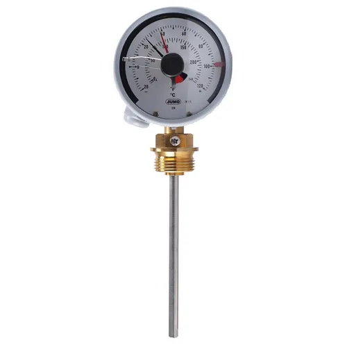 Jumo Trafo-Thermometer 00512083 - Temperatur- & Feuchtigkeitssensor, zuverlässiger Trafo-Thermometer mit einstellbaren Temperaturen von -20 bis 120°C und IP54 Schutz für vielseitige Anwendungen.