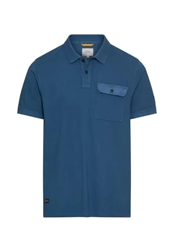 camel active Poloshirt Polos 1/2 sleeves XXXL (60) - Hochwertiges Poloshirt aus 100% Baumwolle in Indigo-Blau, ideal für lässige Freizeitlooks und perfekten Tragekomfort.