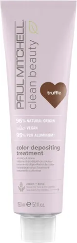Paul Mitchell Clean Beauty Color Depositing Treatment Maske Truffle 150 ml - Haarkuren für Damen, nährt gefärbtes Haar mit natürlichen Inhaltsstoffen, verlängert die Farbhaltbarkeit und regeneriert die Haare über ihre gesamte Länge.