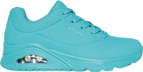 Skechers Uno Stand On Air Turnschuhe türkis 73690 - Sneaker mit exklusivem Heel PillowTM für perfekten Sitz und Skechers Air-Cooled Memory Foam für maximalen Komfort. Ideal für sportliche Aktivitäten und lässige Outfits.