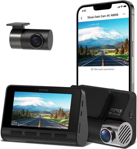 Kamera samochodowa 70mai Dash Cam A800S 4K + RC06 - Hochwertige Dashcam mit 4K Auflösung, langlebig und flexibel einsetzbar