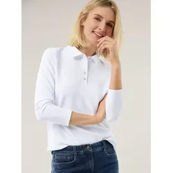 Walbusch Damen Ottoman Polo Weiß