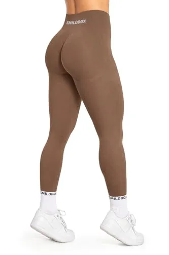Smilodox Leggings Cetrina - Push Up High Waist Sporthose - Seamless, atmungsaktive Leggings für Fitness und Alltag, ideal für Gym und Yoga. Blickdicht und komfortabel, perfekt für aktive Frauen.