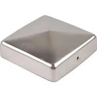 Holmwerk Pfostenkappe Edelstahl 121mm Pyramide Abdeckkappe Für Pfosten 12x12cm
