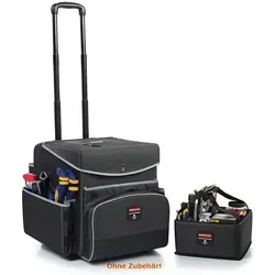 Rubbermaid Commercial Products 1902467 Quick Cart (Small) Dark Grey - Robuster Reinigungswagen mit Teflonbeschichtung und flexibler Aufbewahrung für Stielwerkzeuge