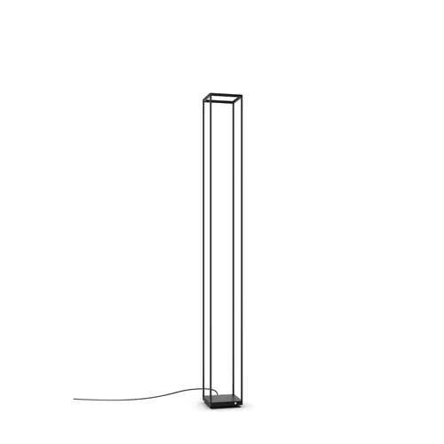 serien lighting Reflex2 Floor S Stehleuchte schwarz - Elegante Stehleuchte mit 190 cm Höhe, dimmbar und blendfrei. Ideal für stimmungsvolle Beleuchtung im Wohnraum. Praktische Kabelaufwicklung und Teil der innovativen Reflex2 Serie.