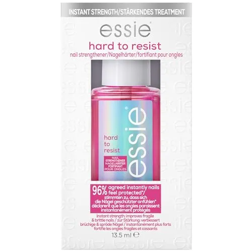 essie Hard to resist Nagelhärter 13.5 ml - starker Schutz für Nägel - Nagelhärter mit innovativer nail bonding Technologie für stärkere, weniger brüchige Nägel in nur 3 Tagen. Vegan und mit natürlichem Glanz.