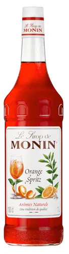 Orange Spritz Sirup - Monin (1,0l) - Sirup für spritzig-frische Weincocktails, ideal für erfrischende Mixgetränke mit Sekt oder Prosecco. Genießen Sie den Geschmack der Orange, perfekt für Sommerpartys!