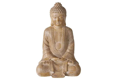 BOLTZE GRUPPE GmbH Buddhafigur LEGOLAS, H 49 cm - Gartenfiguren & Skulpturen, stilvolle Buddhafigur aus Kunstharz, perfekt für Indoor-Dekoration und besondere Anlässe wie Ostern oder Weihnachten.