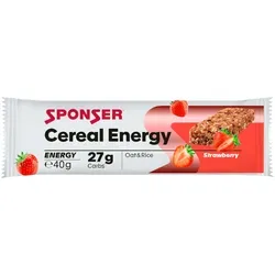SPONSER Energieriegel Cereal Energy Strawberry | 40g Riegel