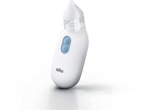 Braun NASENSAUGER (BNA100EU) - Sanfter Nasensauger mit 2 Saugstufen, spülmaschinenfeste Teile und leise Bedienung für Kinder und Eltern