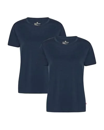 DANISH ENDURANCE 100% Merino Shirt Damen - Sportliches T-Shirt aus 100% Merinowolle, geruchsresistent und ideal für aktive Tage. Leicht, atmungsaktiv und juckreizfrei für höchsten Tragekomfort.