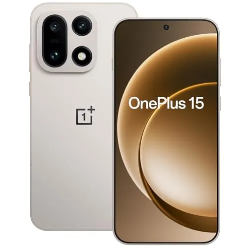 OnePlus 15 5G Dual SIM - Sand Storm, 16GB RAM, 512GB Speicher - Das OnePlus 15 in Sand Storm bietet starke Leistung mit Snapdragon 8 Elite Gen 5, 16GB RAM und 512GB Speicher. Ideal für Gaming und Multimedia mit beeindruckendem 6,78 Zoll LTPO-AMOLED-Display und vielseitiger Kamera.