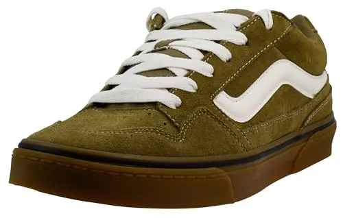 Vans Caldrone Herren Sneaker - Suede Gum Olive, Größe 41 EU - Skate-inspirierter Style mit auffälligem Vans Sidestripe. Gepolsterte Zunge und Kragen sorgen für hohen Tragekomfort. Vulkanisierte Bauweise und griffige Waffel-Sohle bieten optimale Stabilität.