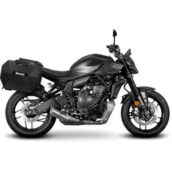 Shad 3P Seitenkoffer Trägersystem für Yamaha MT-07 - Stabiles 3P Seitenkoffer Trägersystem für Yamaha MT-07, gefertigt aus robustem 20 mm Stahlrohr. Optimale Gewichtsverlagerung für mehr Stabilität und Handling bei voller Beladung. Kompakt und unauffällig im Design.