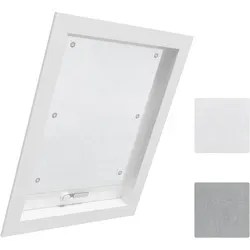 Dachfensterrollo, Woltu, 1x Thermorollo Dachfenster ohne Bohren, mit Saugnapf weiß 76 cm x 93 cm