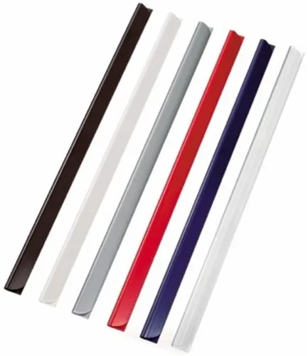 LEITZ ACCO Brands Klemmschienen 6mm Füllhöhe A4 Leitz transparent Kleinpack für 60 Seiten (80g/m2) 1347085-FL