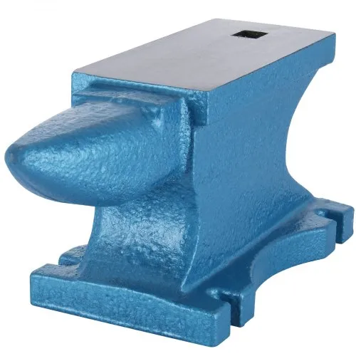 VEVOR Einzelhornamboss aus Gusseisen 45 kg robuster runder Hornamboss, Schmied, Juwelier, Metallschmied, Schmiedewerkzeug, Gusseisenamboss, Schmiedewerkzeuge und -ausrüstung Blau TZ45KGTZ000000001V0