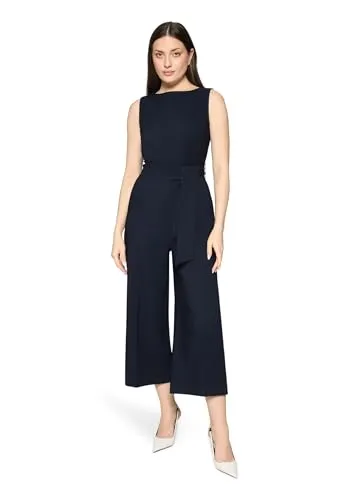Betty Barclay Overall Lang ohne Arm, Dark Sky - Jumpsuit für Damen mit figurumspielender Passform, eleganten Rundhalsausschnitt und praktischen Taschen. Vielseitig für Tag und Nacht, ideal zum individuellen Styling.