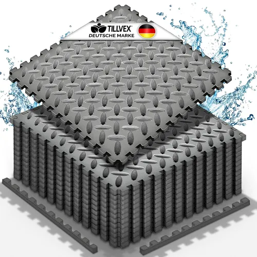 tillvex Pool-Bodenschutzfliese ® - Hochwertige Bodenschutzmatte für Pools - Poolunterlagen, schützt den Boden effektiv und sorgt für eine weiche, komfortable Unterlage für Pools und Planschbecken.