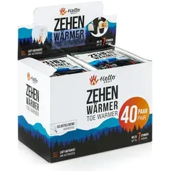 Hello Heat Zehenwärmer 40 Paar - Wärmetherapie für warme Füße im Winter! Die Zehenwärmer von Hello Heat bieten bis zu 7 Stunden angenehme Wärme und sind einfach anzuwenden.