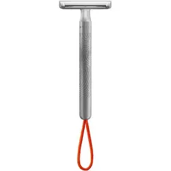 MÜHLE Companion Rasierhobel - Unisex Sicherheitsrasierer mit Kordel in Coral - Rasierer für Herren - Nachhaltige, plastikfreie Nassrasur für Einsteiger*innen mit rutschfestem Stiel und stylischer Kordel.