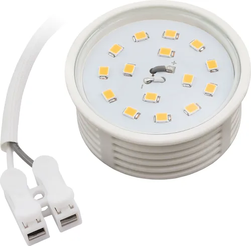 McShine LED Einbauleuchte 5W, 400 Lumen - Energiesparlampe mit warmweißem Licht (3000K) und hoher Lichtausbeute, ideal für Akzentbeleuchtung in Wohnräumen.